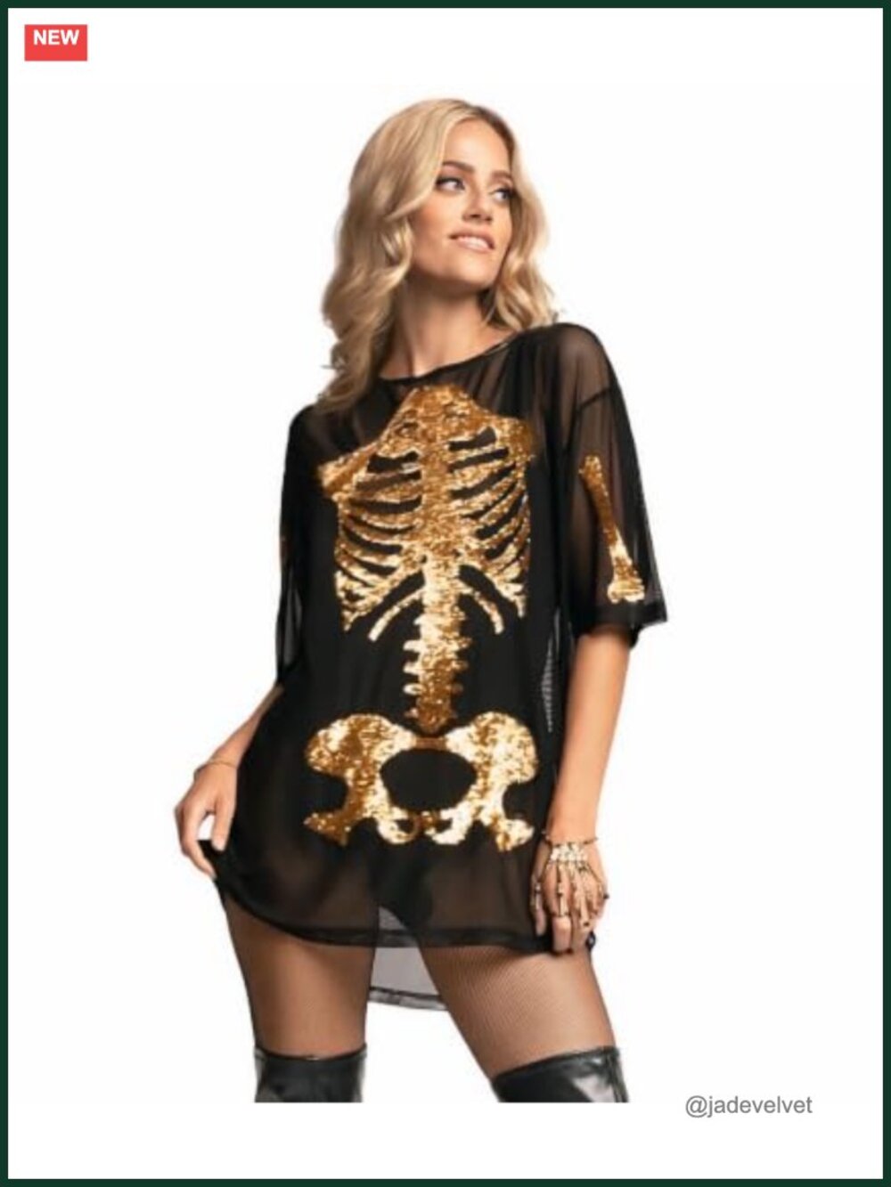 Sequin Halloween Costume Dress for Women Party Dress Skeleton Theme